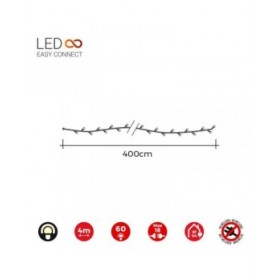 Ghirlanda di Luci LED EDM 71251 4 m Bianco