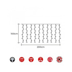 Tenda Luminosa LED EDM 71260 Easy-Connect 1,8 W 2 x 1 m