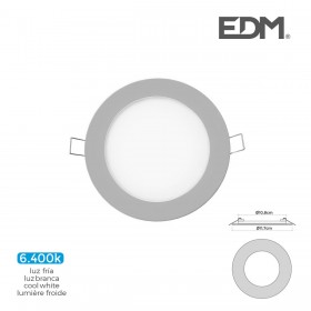 Faretto da incasso EDM 31603 Downlight A G 6 W 320 Lm (6400 K)