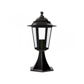 Lanterna EDM 73414 Zurich Nero 60 W E27 16 x 40 cm Alluminio