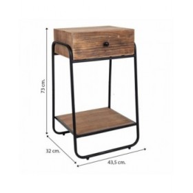 Comodino Alexandra House Living 32 x 73 x 43 cm