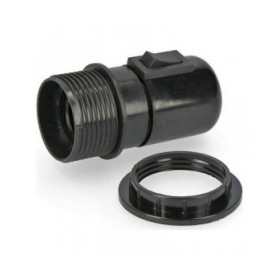 Portalampada EDM E44034 Nero E27
