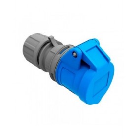 Base della spina EDM Azzurro Azzurro/Bianco Aerea 16 A CETAC Con coperchio