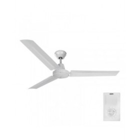 Ventilatore da Soffitto EDM 33982 Bianco 60 W Ø 120 cm Mini industriale
