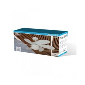 Ventilatore da Soffitto con Luce EDM 33985 Aral Bianco 50 W