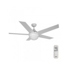 Ventilatore da Soffitto con Luce EDM 33988 Adriatico Bianco 60 W
