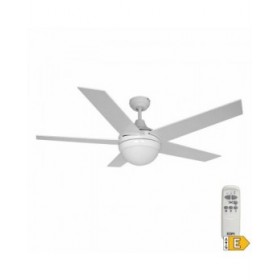 Ventilatore da Soffitto con Luce EDM 33988 Adriatico Bianco 60 W