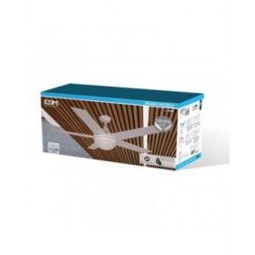 Ventilatore da Soffitto con Luce EDM 33988 Adriatico Bianco 60 W