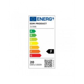 Faretto da incasso EDM 31566 Downlight A F 20 W 1200 Lm (6400 K)