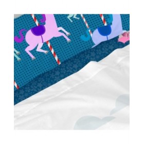 Set di Lenzuola HappyFriday Mr Fox Nanny Multicolore Singolo 2 Pezzi