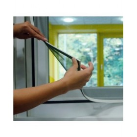 Zanzariera Schellenberg Magnetico Con cornice Fibra di Vetro Bianco (100 x 120 cm)