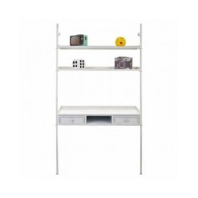 Scrivania con scaffali Alexandra House Living Bianco 45 x 188 x 107 cm