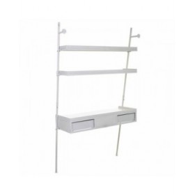 Scrivania con scaffali Alexandra House Living Bianco 45 x 188 x 107 cm