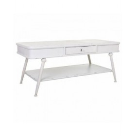 Tavolino da Caffè Alexandra House Living Bianco Ferro 60 x 53 x 120 cm