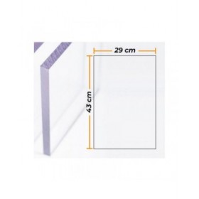 Distintivo Compossar Trasparente Policarbonato 4 mm 29 x 43 cm