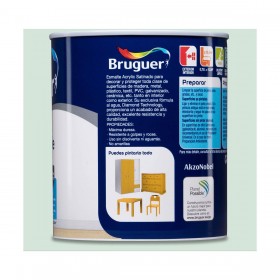 Vernice Bruguer 5298031 Smalto per finiture 750 ml Mint Raso
