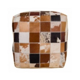 Puff Alexandra House Living Pelle 40 x 40 x 40 cm
