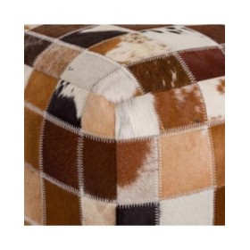 Puff Alexandra House Living Pelle 40 x 40 x 40 cm
