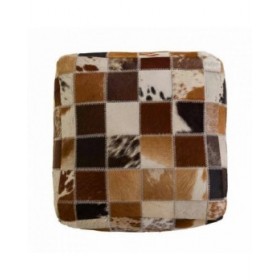Puff Alexandra House Living Pelle 40 x 40 x 40 cm