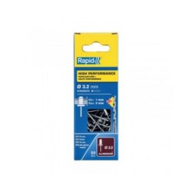 Rivetto Rapid 5001528 Punta da trapano Ø 3,2 x 6 mm Alluminio (50 Unità)