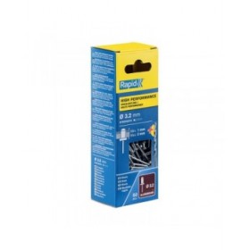 Rivetto Rapid 5001528 Punta da trapano Ø 3,2 x 6 mm Alluminio (50 Unità)