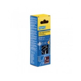 Rivetto Rapid 5000384 Punta da trapano Ø 4 x 12 mm Alluminio (50 Unità)