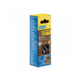 Rivetto Rapid 5001467 Punta da trapano Ø 4,8 x 12 mm Rame Alluminio (50 Unità)