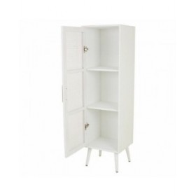 Armadio Alexandra House Living Argentato white wedding Bambù Legno MDF 37 x 139 x 40 cm