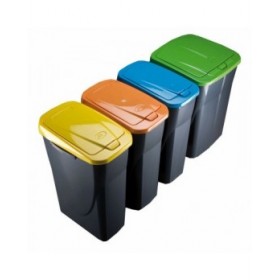 Secchio per Raccolta Differenziata Mondex Ecobin Azzurro Con coperchio