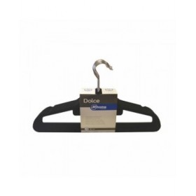 Grucce Mondex Nero Plastica Velluto 10 Unità (42 cm)