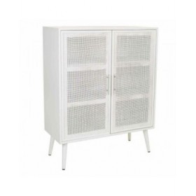 Armadio Alexandra House Living Argentato white wedding Bambù Legno MDF 37 x 101 x 80 cm