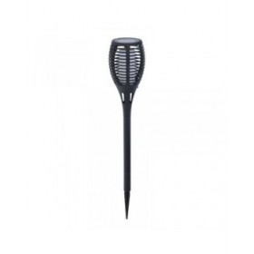 Picchetto solare da giardino Progarden Nero polipropilene Ø 10 x 58 cm Solare Effetto fiamma