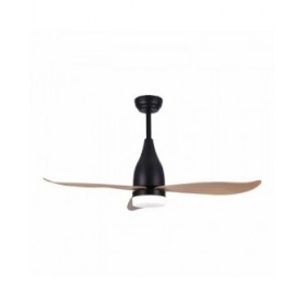 Ventilatore da Soffitto con Luce EDM 33815 Kattegat Nero 15 W 18 W 2190 Lm