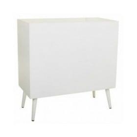 Cassettiera Alexandra House Living Bianco Bambù Legno MDF 39 x 81 x 80 cm