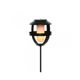 Luce solare Lumineo 898216 Nero Ferro 63 cm Effetto fiamma Torcia