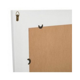 Specchio da parete Alexandra House Living Argentato 2 x 100 x 70 cm Rettangolare
