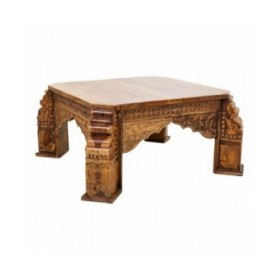 Tavolino da Caffè Alexandra House Living Legno di mango 102 x 48 x 102 cm
