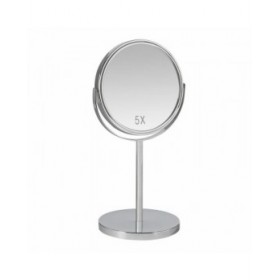 Specchio con Supporto Andrea House Cromato 18,5 x 15 x 34,5 cm Argentato