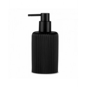 Dispenser di Sapone Andrea House Mat Nero Resina (Ø 7 x 16 cm) (270 ml)