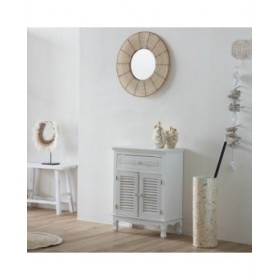Panca Alexandra House Living Bianco Pino 25 x 50 x 70 cm