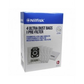 Sacchetto di Ricambio per Aspirapolvere Sil.ex Nilfisk (4 Unità)