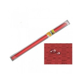 Tovaglia Rotolo Plastificato Rosso 5 x 1,2 m