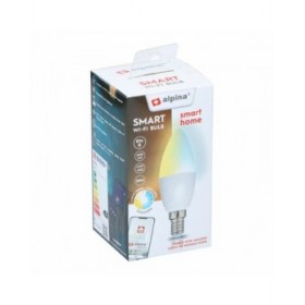 Lampadina Intelligente Alpina RGB Wi-Fi 4,9 W E14 2700-6500 K 470 lm