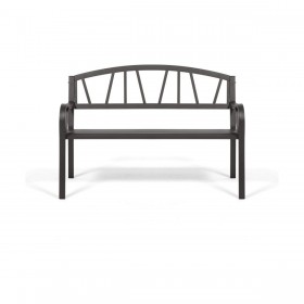 Panca con Schienale Antracite Ferro (123 X 53 X 86 cm)