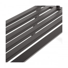 Panca con Schienale Antracite Ferro (123 X 53 X 86 cm)