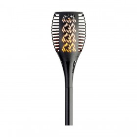 Lanterna da Giardino Lumineo Solare Nero Alluminio 10 x 47 cm