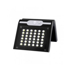 Applique da Parete EDM 31847 Nero 2 W 220 lm Sensore di Movimento Solare (6500 K)
