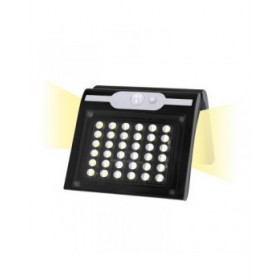 Applique da Parete EDM 31847 Nero 2 W 220 lm Sensore di Movimento Solare (6500 K)