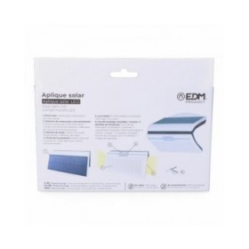 Applique LED EDM 31848 Bianco 6 W 430 Lm 6500 lm Solare Sensore di Movimento 6500 K