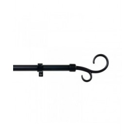 Bastone per Tende Stor Planet Cintacor Bastone 160-300 cm Nero Metallo